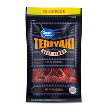Great Value Teriyaki Beef Jerky Value Pack, 10 oz