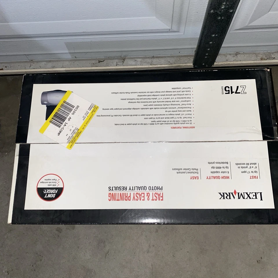 Lexmark Z715 Color Ink Jet Printer, Ink, 2003 Brand New Sealed In Box See Pics - Image 2 of 4