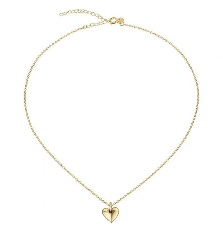 Collana Catenina Pendente Piccolo Cuore BREIL DARLING TJ3154 Argento Dorato - Immagine 2 di 3