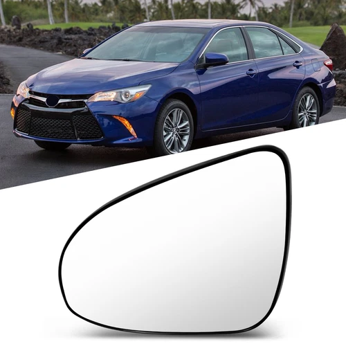 For 2012-17 Toyota CAMRY/YARIS/COROLLA Heated Chrome Flat Mirror Glass (LH)Side