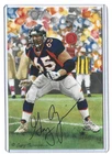 Goal Line Art Card - Gary Zimmerman - Gold Seal Autograph #/100