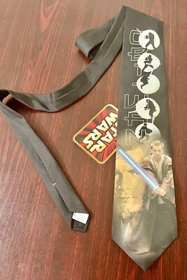 Jedi Obi-Wan Ralph Marlin & Co Lucasfilm Star Wars Necktie Tie NWT
