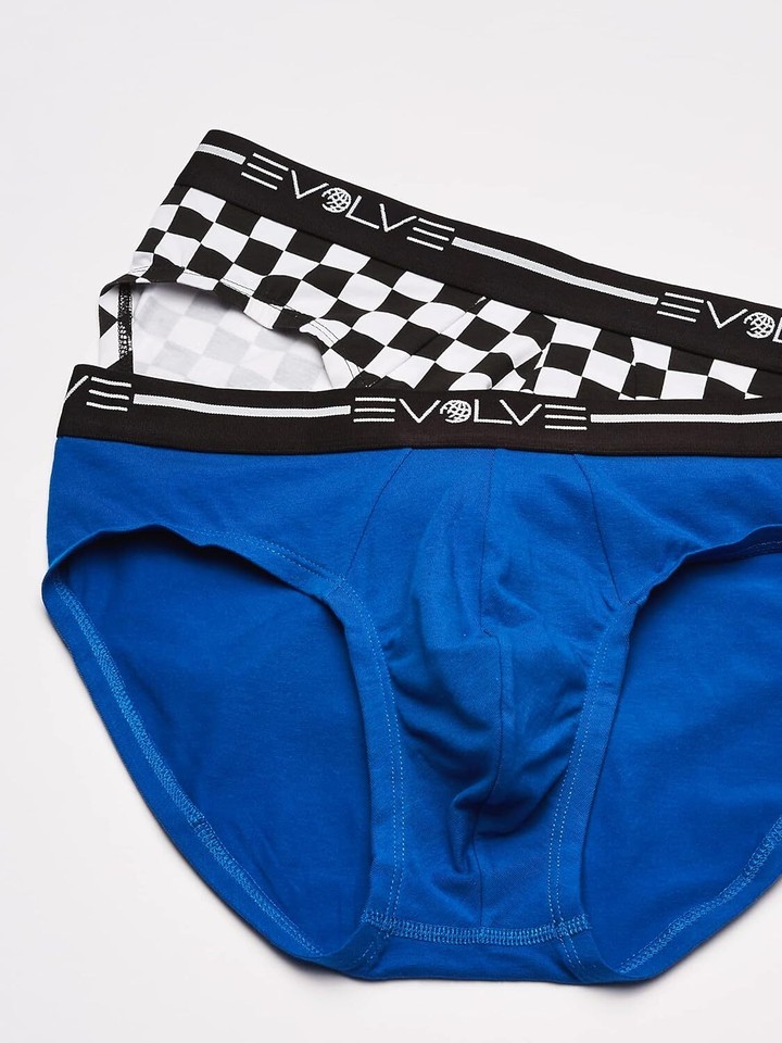 Evolve Men's Cotton Stretch No Show Brief Underwear Multipack eBay
