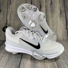 Nike Force Zoom Trout 9 Pro Baseball Metal White/Pure Platinum M 7.5 FB2907-100
