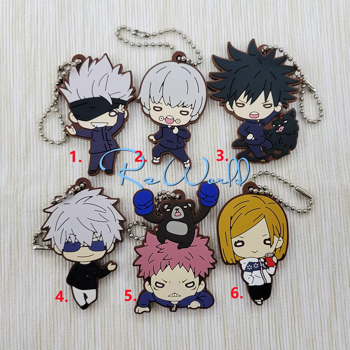 Jujutsu Kaisen Gojo Satoru and Geto Keychain Keyring Anime Charm bought  Separately 