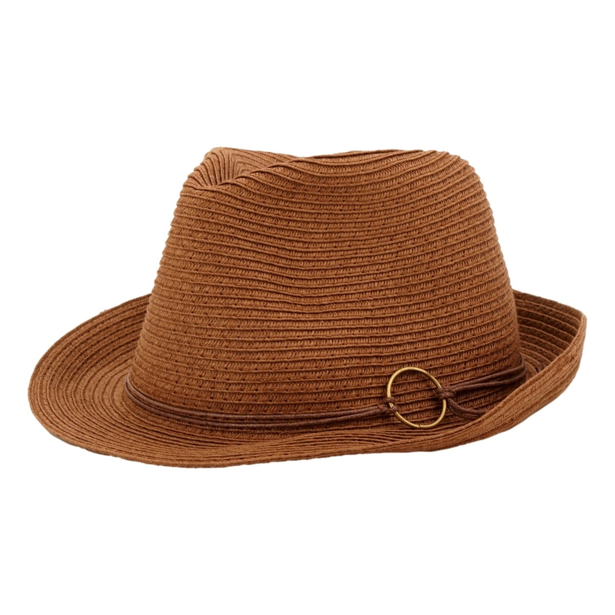 Elegant Brown Women\'s Fedora Hat Brown Suffolk Fedora Wool Hat for Women | Wool Felt |Brimmed  main image 3