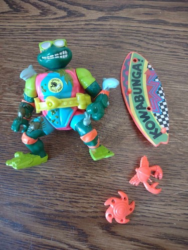 TEENAGE MUTANT NINJA Turtles Mike The Sewer Surfer TMNT 1990 Disguised
