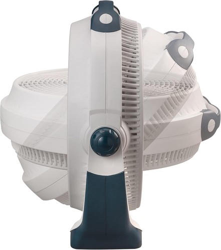 Quiet 3-Speed Pivoting Floor Fan - Wind Machine Air Circulator, 20" White Design - Picture 9 of 11