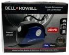 Bell Howell 12V DC Portable Air Compressor w/ LED Worklight 300PSI for Car, Bike