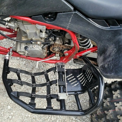 Nerf Bars Heel Gaurd Pro Peg Pair Black For Honda TRX 450R 450ER