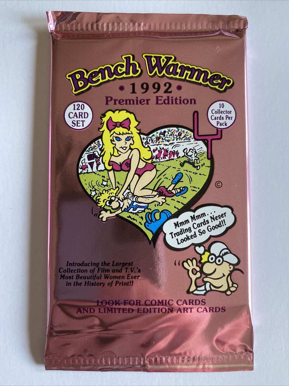 1992 Bench Warmer Premier Edition Trading Card Pack from Box Football Art  NEW! 44882452229 | eBay