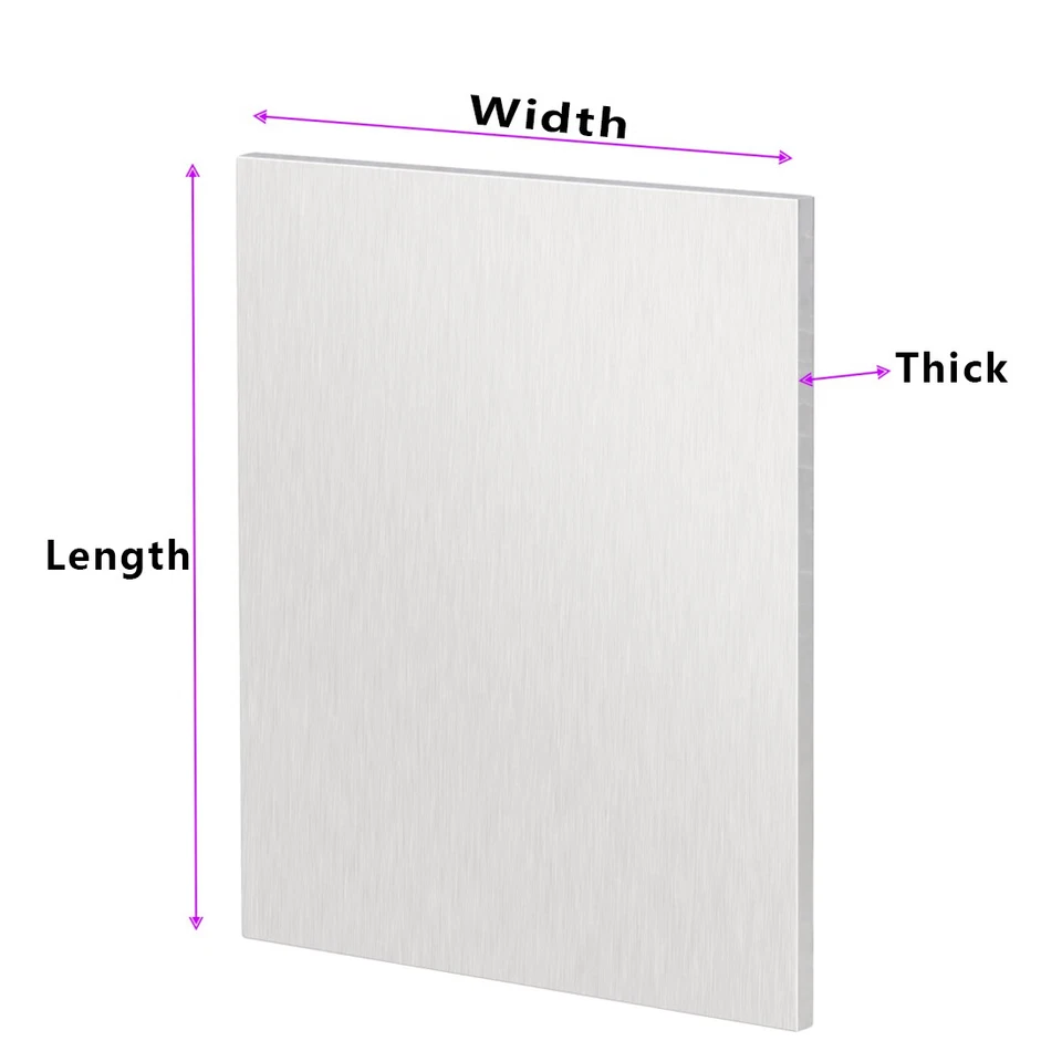 6061 Aluminium Sheet Thick 0.8/2/3/4/5/6/8/10/12/15mm Metal Plate Laser Cutting - Image 2 of 4