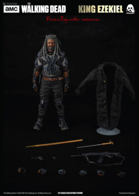 Perfect Threezero 1/6 The Walking Dead – King Ezekiel In Stock New
