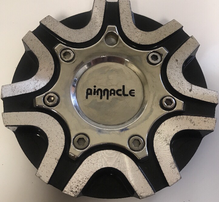 Pinnacle Black Machined Custom Wheels Center Cap Rim 1475-image