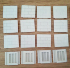 Bayko Plimpton white bakelite end bricks x 16, part no. 27W