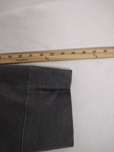 Evan-Picone Blazer 24W Gray Lined Full Zipper Suit Jacket Stretch - Picture 16 of 22