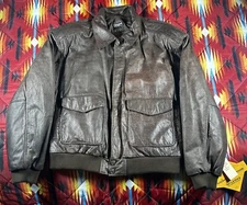 NWT New Wilsons Weathergard Leather Bomber Jacket Thinsulate Lining XL Brown
