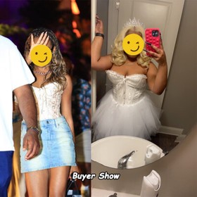 Plus Size Women Boned Brocade Overbust Corset Bustier Top Waist Training Cincher