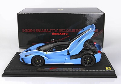 BBR  Ferrari 1/18 LaFerrari Baby Blue Diecast Full Open Tailor Made