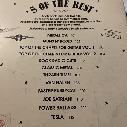 METALLICA 5 OF THE BEST GUITAR TAB + LYRICS BOOK AUTHORISED EDITION Vol 1 & 2 - Picture 5 of 6