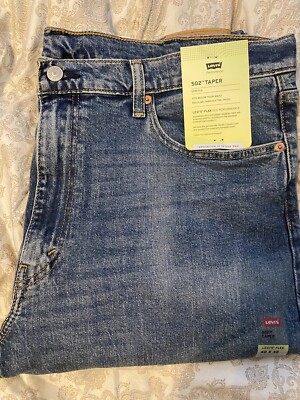 Levi s Strauss Denim 502 Taper Fit Jeans Men 40 X 32 Walter Medium Wash