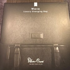 silver cross wave changing bag linen