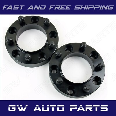 2 Black 2'' HUB CENTRIC WHEEL ADAPTER 5X100 TO 5X4.5 CB 56.1mm FIT SUBARU