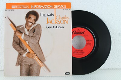 7'' - CHARLES JACKSON - The Train - Get On Down - Capitol // 1979 & Info-Blatt