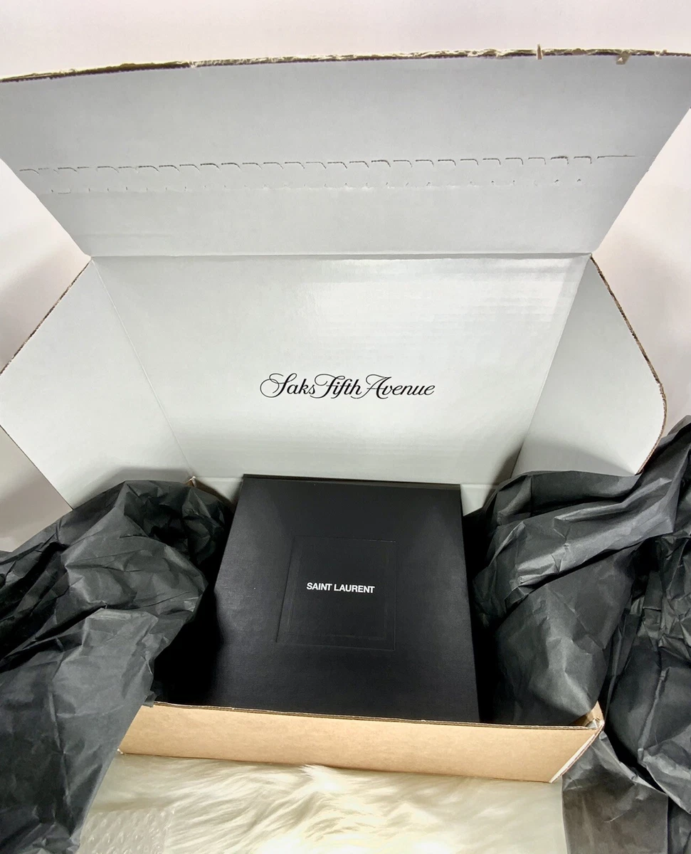 Saks fifth avenue shipping box & empty bk Saint Lauren box + Dust Bag