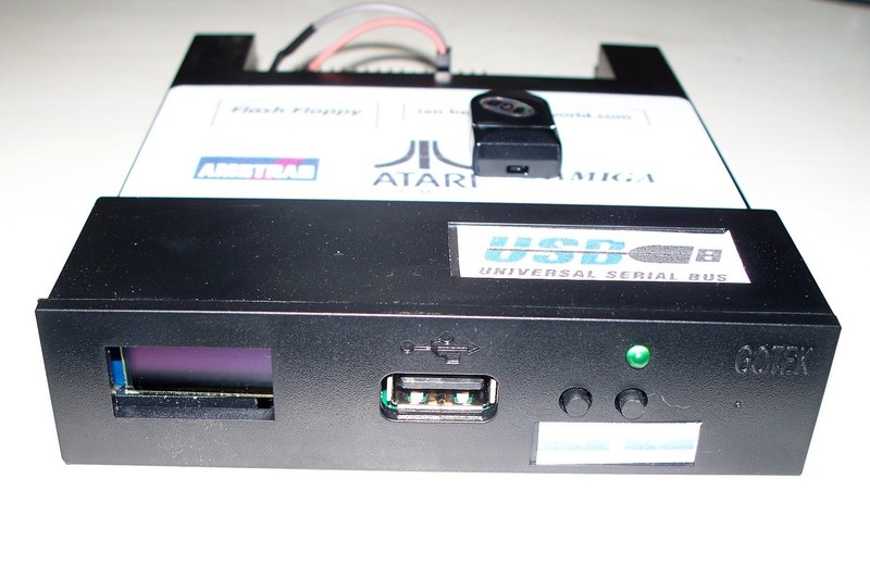 Amiga/Atari ST/Amstrad CPC/GOTEK BLK FLASH FLOPPY OLed DISPLAY  Buzzer/ 16gb USB