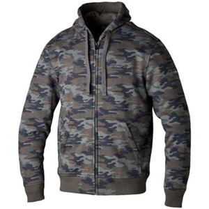 RST Zip Through Ce Casual Motorcycle Hoodie Jacket Camo Green