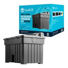 Swell Pond Filter Box Premium UV Clarifier 45000 High Flow Rate Koi Fish