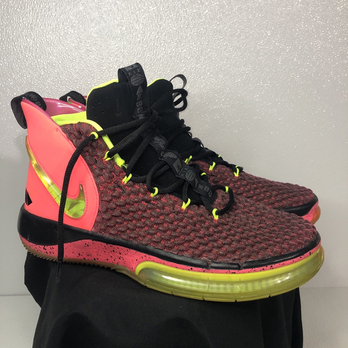 Size 12 Nike AlphaDunk 'Hover' Racer Pink Black 2019 Basketball