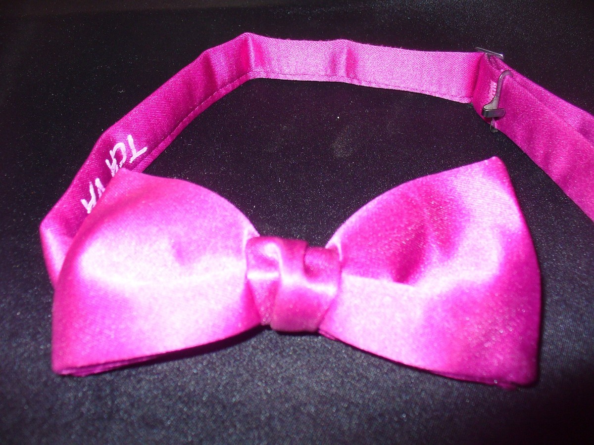 USED Bow Tie - MEN'S MAGENTA BOW 88191 | eBay