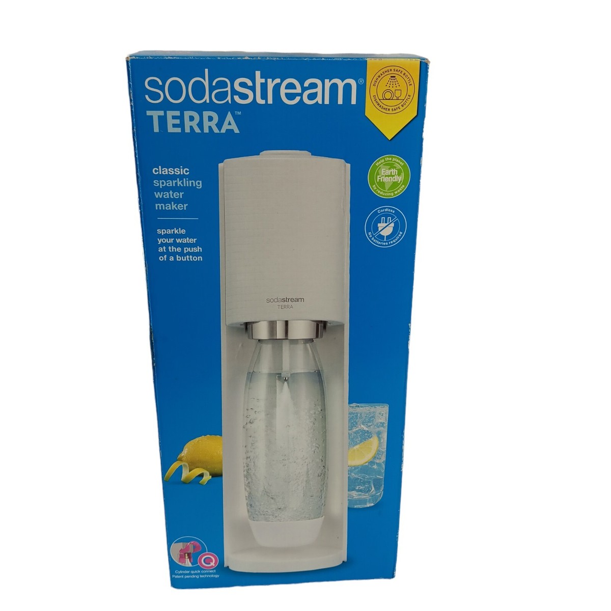 SodaStream TERRA Sparkling Water Maker Cordless Eco Friendly