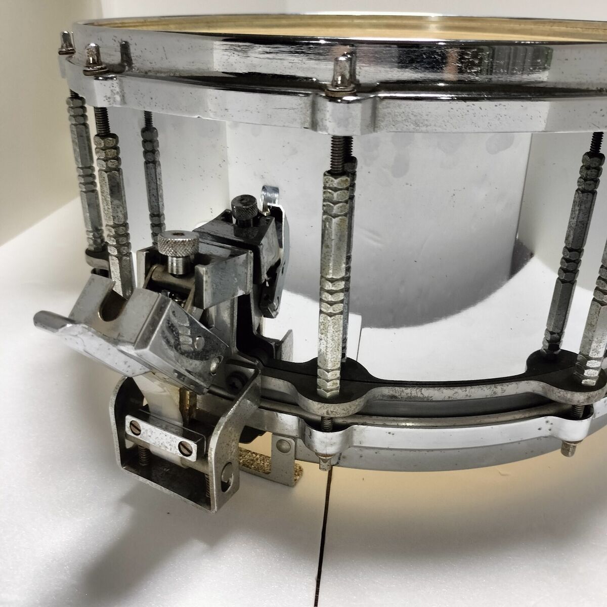 Pearl FREE FLOATING Steel Shell Snare Drum Made in Japan 14