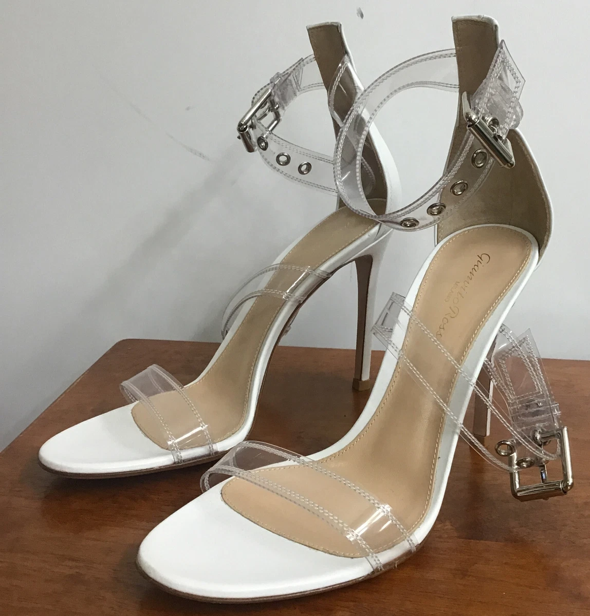 Gianvito Rossi transparent-strap sandals - White