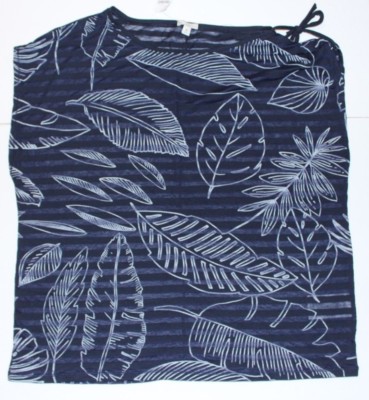 New Gap Women's shirt top cap sleeve designed &crafted Navy Blue XL
