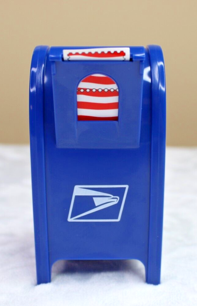 USPS U.S. Mail Post Mailbox Plastic Coin Bank & Stamp Roll Dispenser