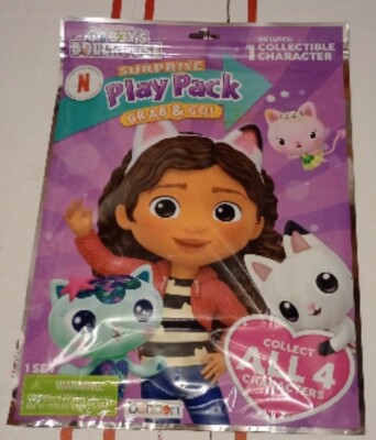 Gabby's Dollhouse Grab & Go! Surprise Play Pack Collectible Foam ...