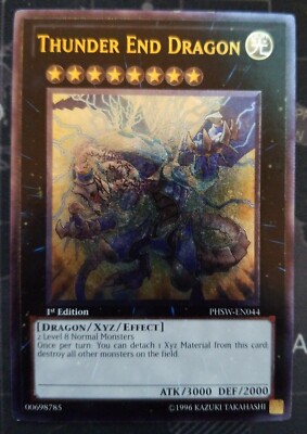 Thunder End Dragon PHSW-EN044 Ultimate Rare 1st Edition Yugioh NM