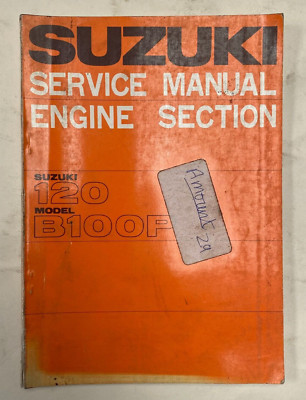 Suzuki 120 Model B100P Service Manual - Engine Section