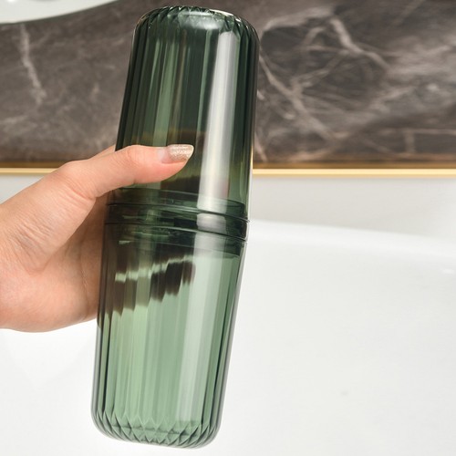 Toothbrush Cup Good Sealing Organization Space-saving Travel Mouthwash Cup - Picture 3 of 12