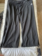 Adidas Women  s Sz. S Bottom String Black Crop Sport Pants. Great Pair