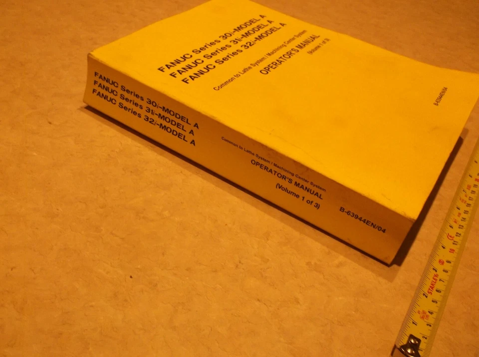 FANUC Operator's Manual 1 OF 3 System B-63944EN/04 Series 30i,31i,32i-Model A  - Image 4 of 4