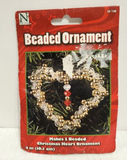 Nicole Beaded Wreath Ornament Kit Makes 2  TAT1100  Christmas Holiday Craft