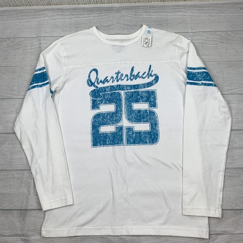Childrens Place Long Sleeve Young Girl White And Blue T-shirt NWT SZ XL 14 - 第 1/7 張圖片