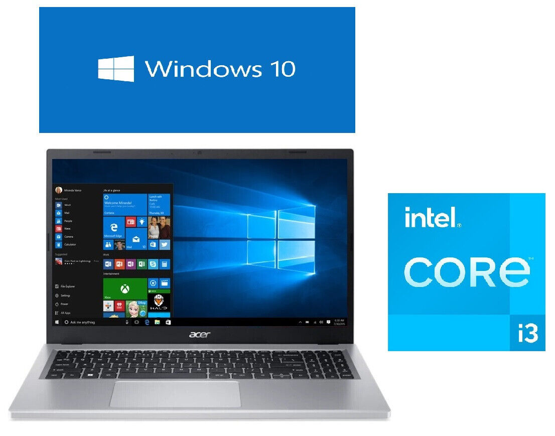 15,6 Notebook Acer EX15 Intel i3 3,8Ghz 8Kern 8256GB SSD Windows 10 Office 2022