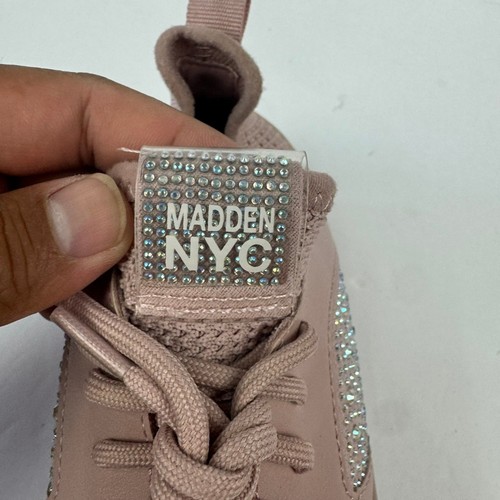 Madden NYC Zapatos Superiores Tejidos con Estrás Niño Pequeño Talla 2 Moda Tenis - Imagen 8 de 10