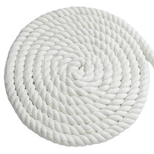 100ft Cotton Rope, 12mm Thick White Twisted Cord for DIY Crafts  Pets